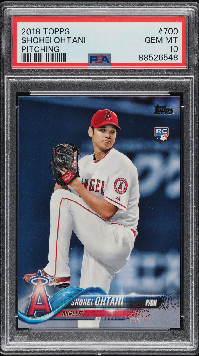 2018 Topps Pitching Shohei Ohtani ROOKIE #700 PSA 10 GEM MINT