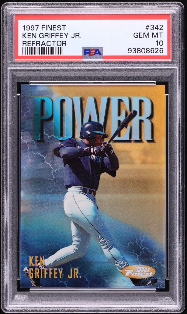 1997 Finest Refractor Ken Griffey Jr. #342 PSA 10 GEM MINT - Photo 1