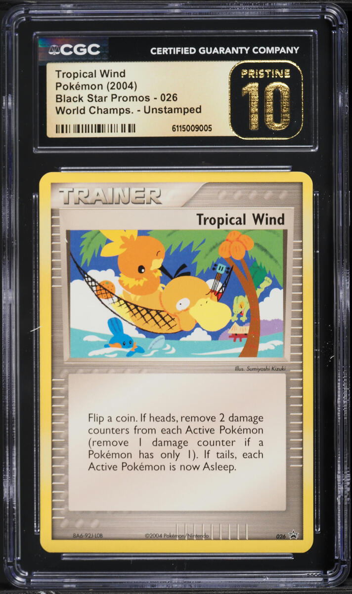 2004 Pokemon Promo World Championships Unstamped Tropical Wind #26 CGC 10 PRISTINE