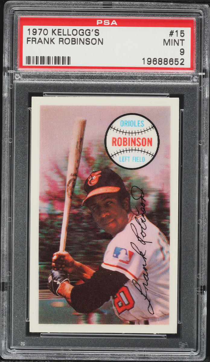 1970 Kellogg's Frank Robinson #15 PSA 9 MINT