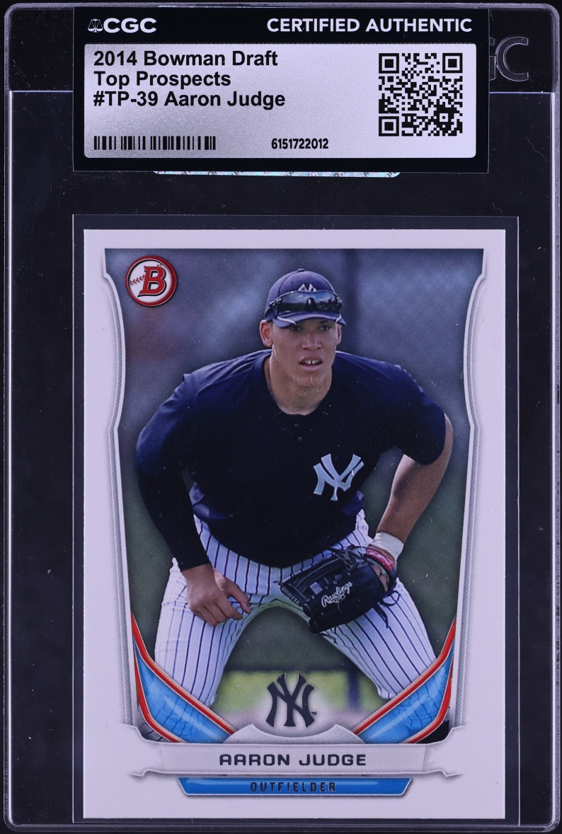 2014 Bowman Draft Aaron Judge PROSPECT #TP-39 CGC AUTH
