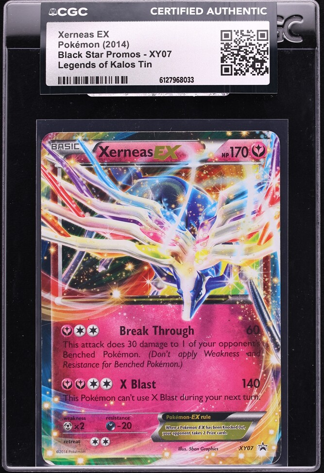 2014 Pokemon XY Black Star Promo Holo Xerneas EX #XY07 CGC AUTH