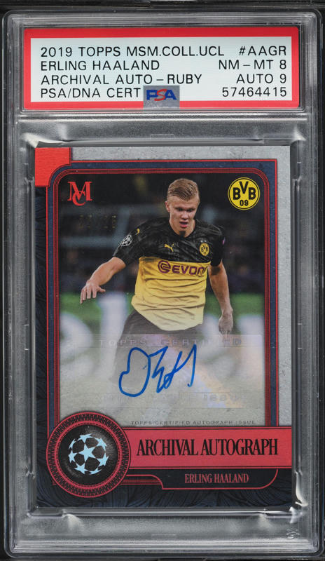 2019 Topps Chrome Bundesliga Erling Haaland ROOKIE #72 PSA 10 GEM