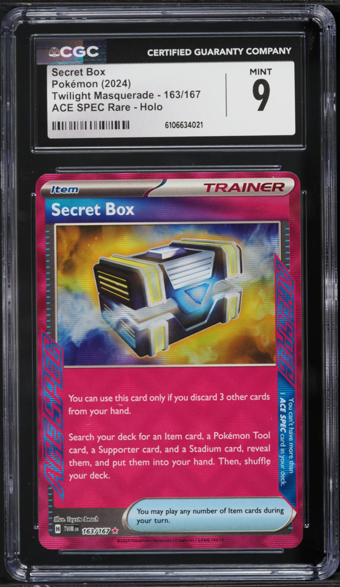 2024 Pokemon SV Twilight Masquerade Ace Spec Secret Box #163 CGC 9 MINT