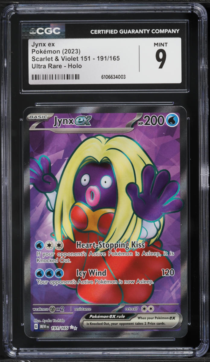 2023 Pokemon Scarlet & Violet 151 Full Art Jynx ex #191 CGC 9 MINT