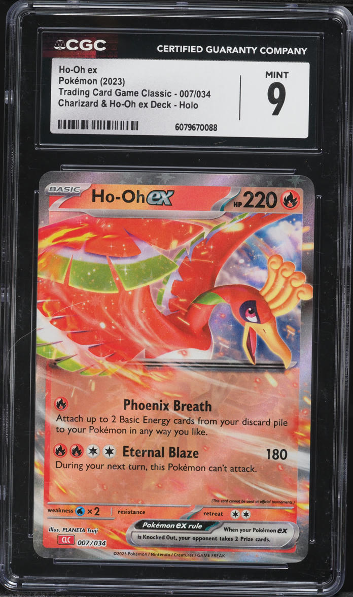 2023 Pokemon TCG Classic Collection Holo Ho-Oh ex #7 CGC 9 MINT