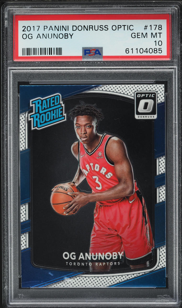 2017 Donruss Optic OG Anunoby ROOKIE #178 PSA 10 GEM MINT