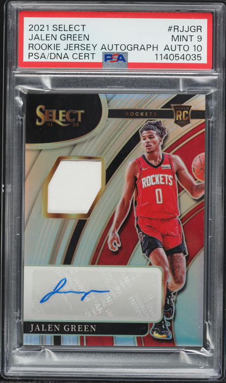 2021 Donruss Holo Orange Laser Jalen Green ROOKIE AUTO #209 PSA 8