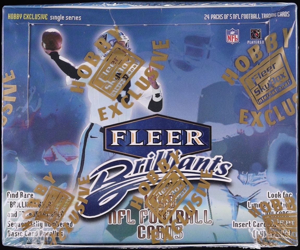 1998 Fleer Brilliants Football Sealed Hobby Box, 24ct Packs