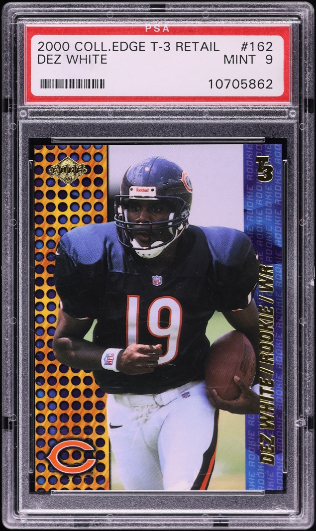 2000 Collector's Edge T3 Retail Dez White ROOKIE #162 PSA 9 MINT