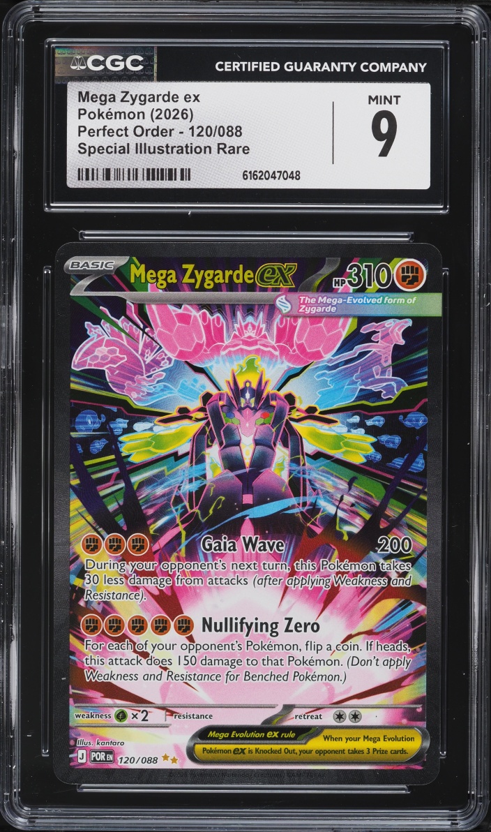 2026 Pokemon Mega Evolution Perfect Order SIR Mega Zygarde Ex #120 CGC 9 MINT