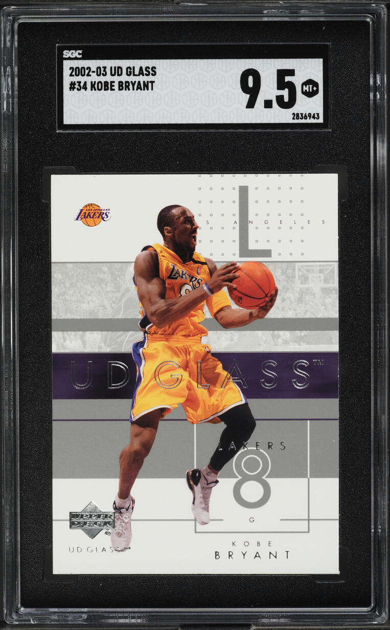 2002 Upper Deck Glass Kobe Bryant #34 SGC 9.5 MINT+
