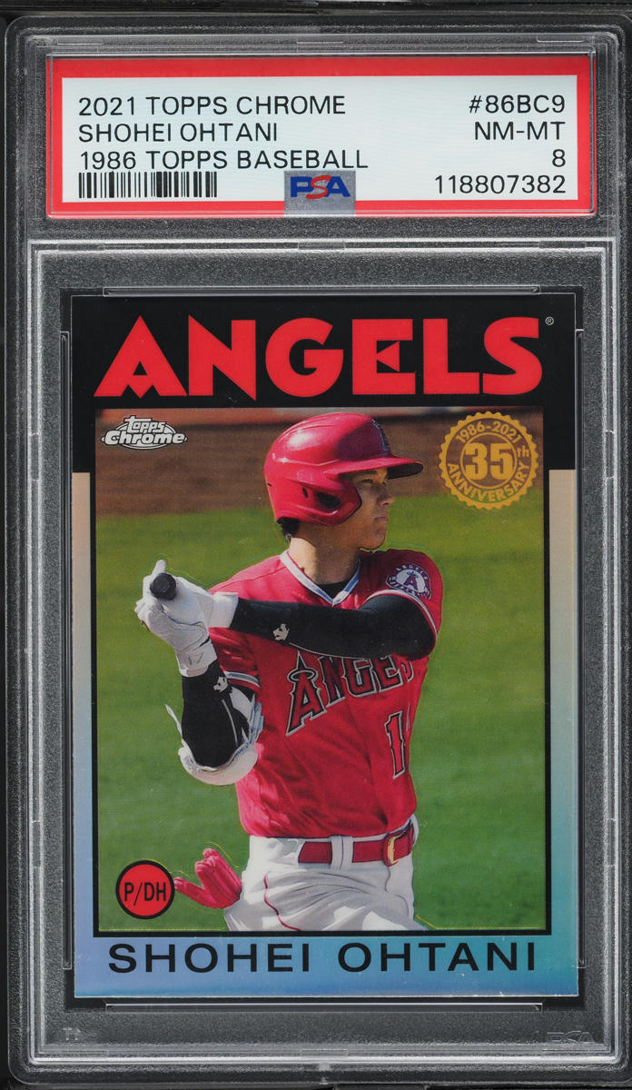 2021 Topps Chrome '86 Shohei Ohtani #86BC-9 PSA 8 NM-MT
