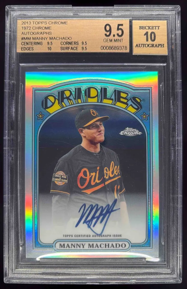 Manny Machado 2013年ルーキー直書き直筆サインカード 10枚限定 Manny Machado 2013年ルーキー直書き直筆サインカード 10枚限定 Manny