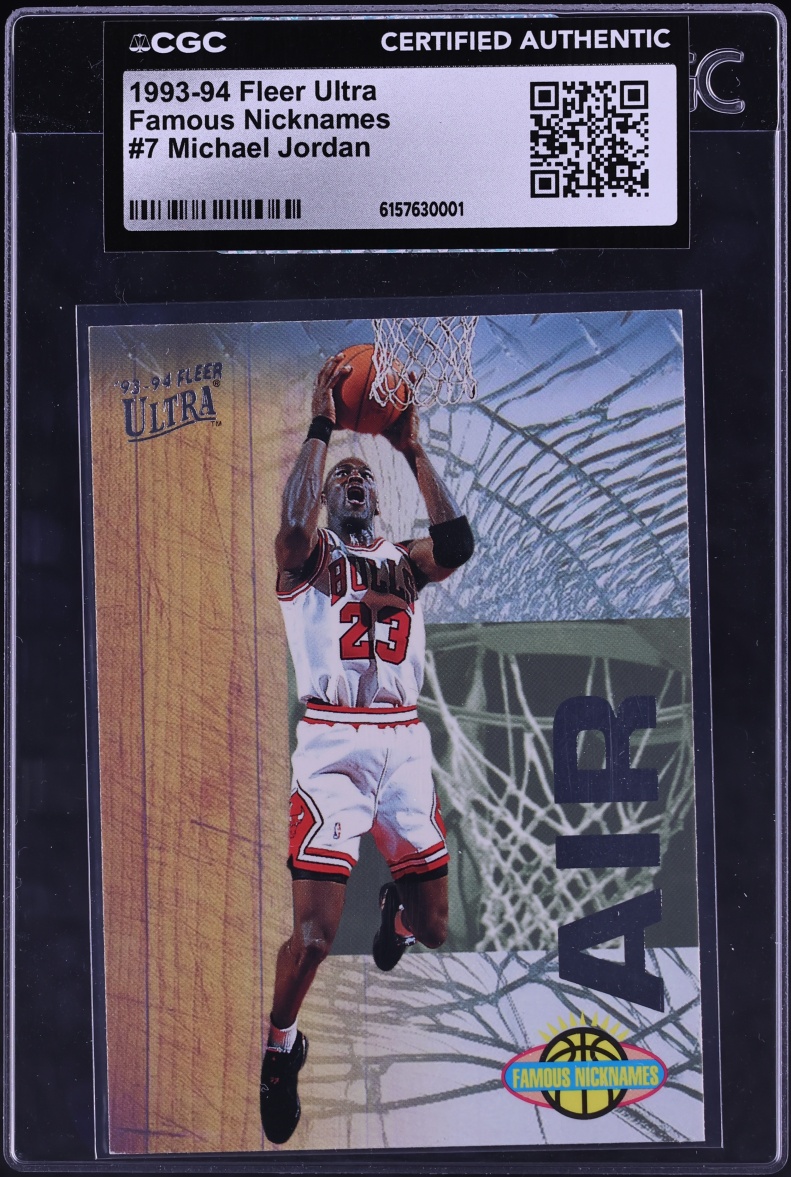 1993 Ultra Famous Nicknames Michael Jordan #7 CGC AUTH