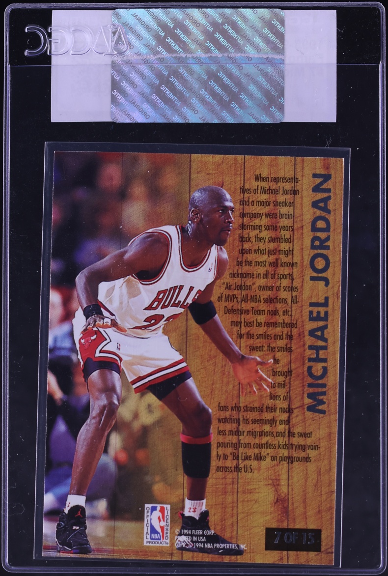 1993 Ultra Famous Nicknames Michael Jordan #7 CGC AUTH