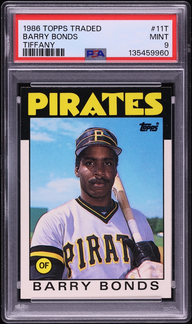 1986 Topps Traded Tiffany Barry Bonds ROOKIE #11T PSA 9 MINT