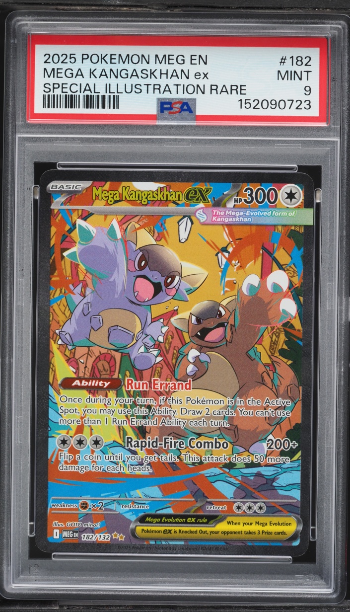 2025 Pokemon Mega Evolution SIR Mega Kangaskhan ex #182 PSA 9 MINT