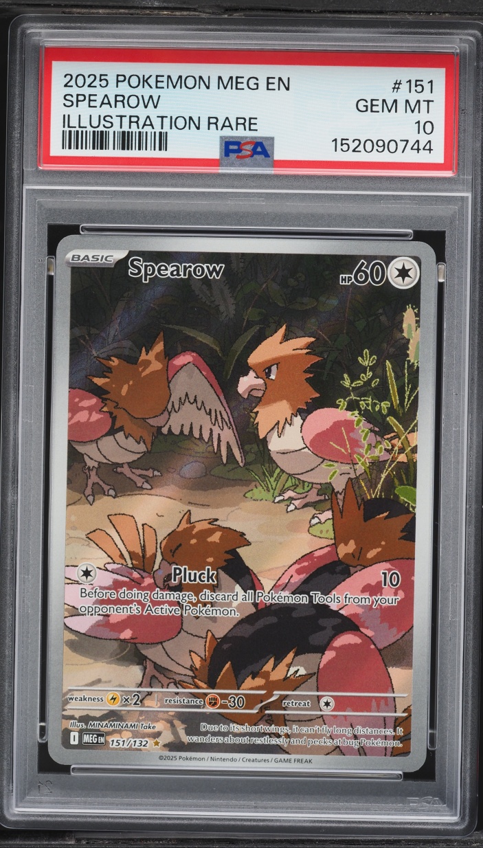 2025 Pokemon Mega Evolution IR Spearow #151 PSA 10 GEM MINT
