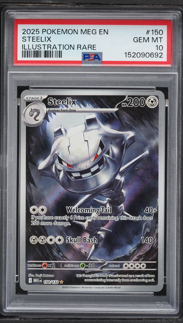 2025 Pokemon Mega Evolution IR Steelix #150 PSA 10 GEM MINT