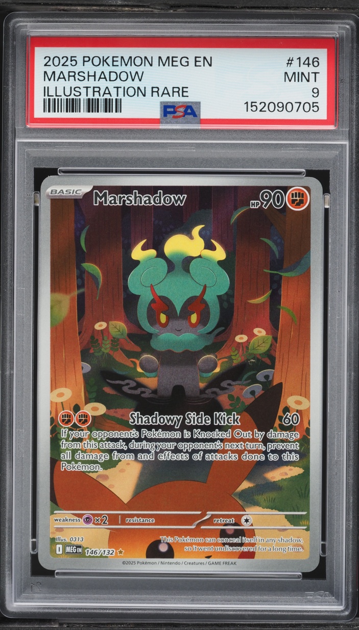 2025 Pokemon Mega Evolution IR Marshadow #146 PSA 9 MINT