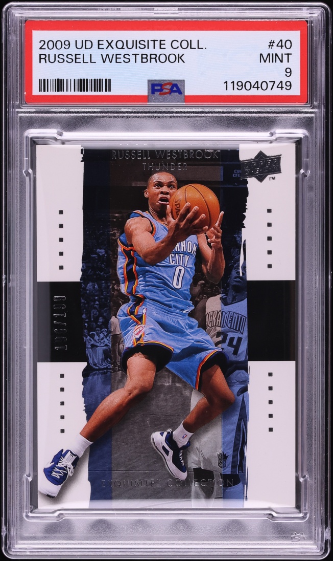 2009 UD Exquisite Collection Russell Westbrook #40 PSA 9 MINT