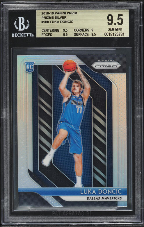 2022 Panini Mosaic Reactive Yellow Luka Doncic #1 PSA 10 GEM MINT