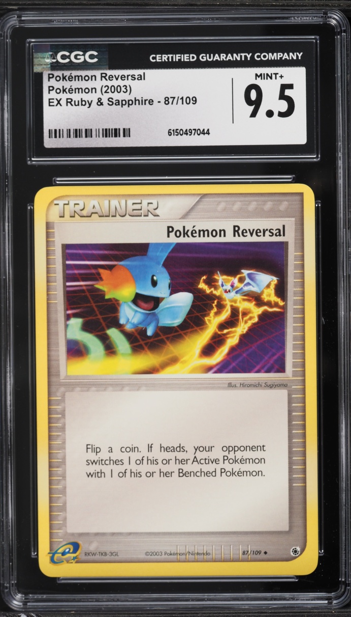 2003 Pokemon EX Ruby & Sapphire Pokemon Reversal #87 CGC 9.5 MINT+
