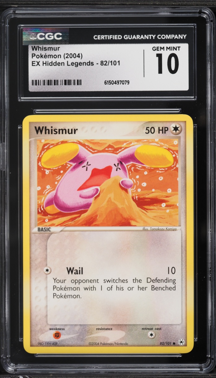 2004 Pokemon EX Hidden Legends Whismur #82 CGC 10 GEM MINT