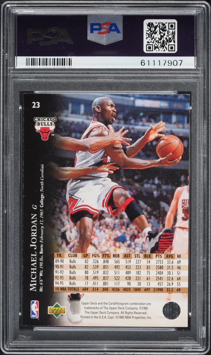 1995 Upper Deck Promo Michael Jordan #23 PSA 10 GEM MINT