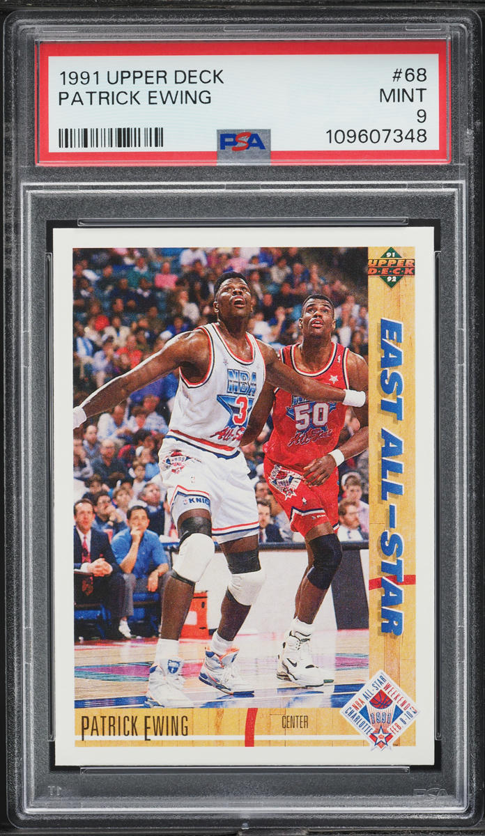 1991 Upper Deck Basketball Patrick Ewing #68 PSA 9 MINT