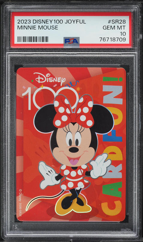 2024 Topps Chrome Disney Black Wave Minnie Mouse 1/10 #2 PSA 9