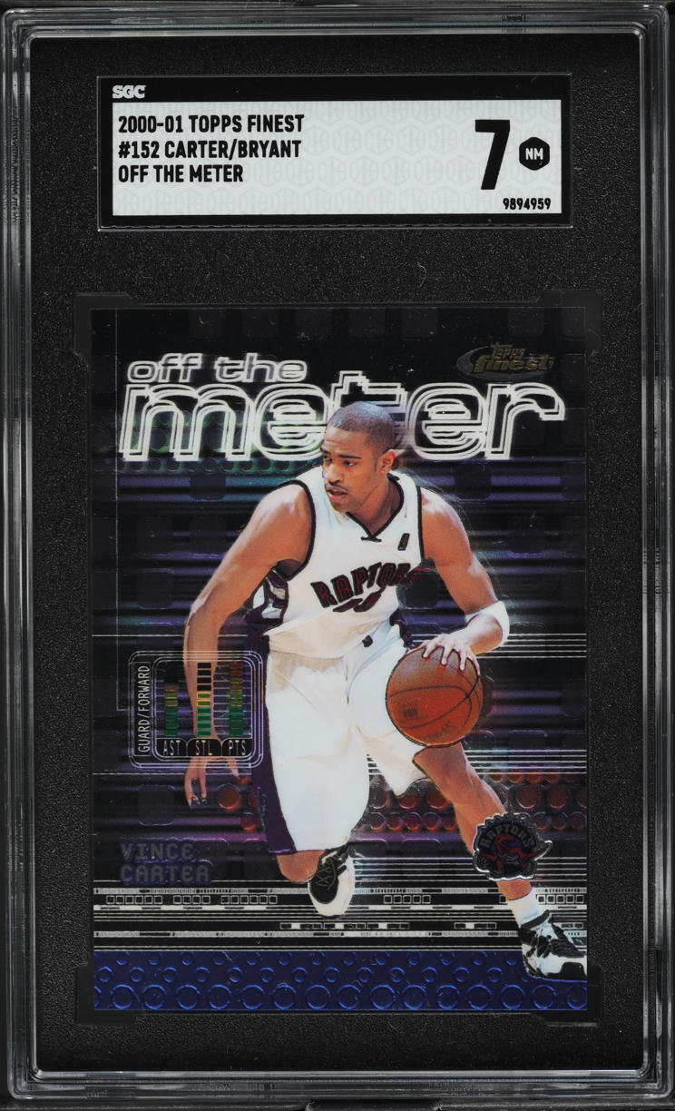 2000 Finest Off The Meter Vince Carter Kobe Bryant #152 SGC 7 NRMT