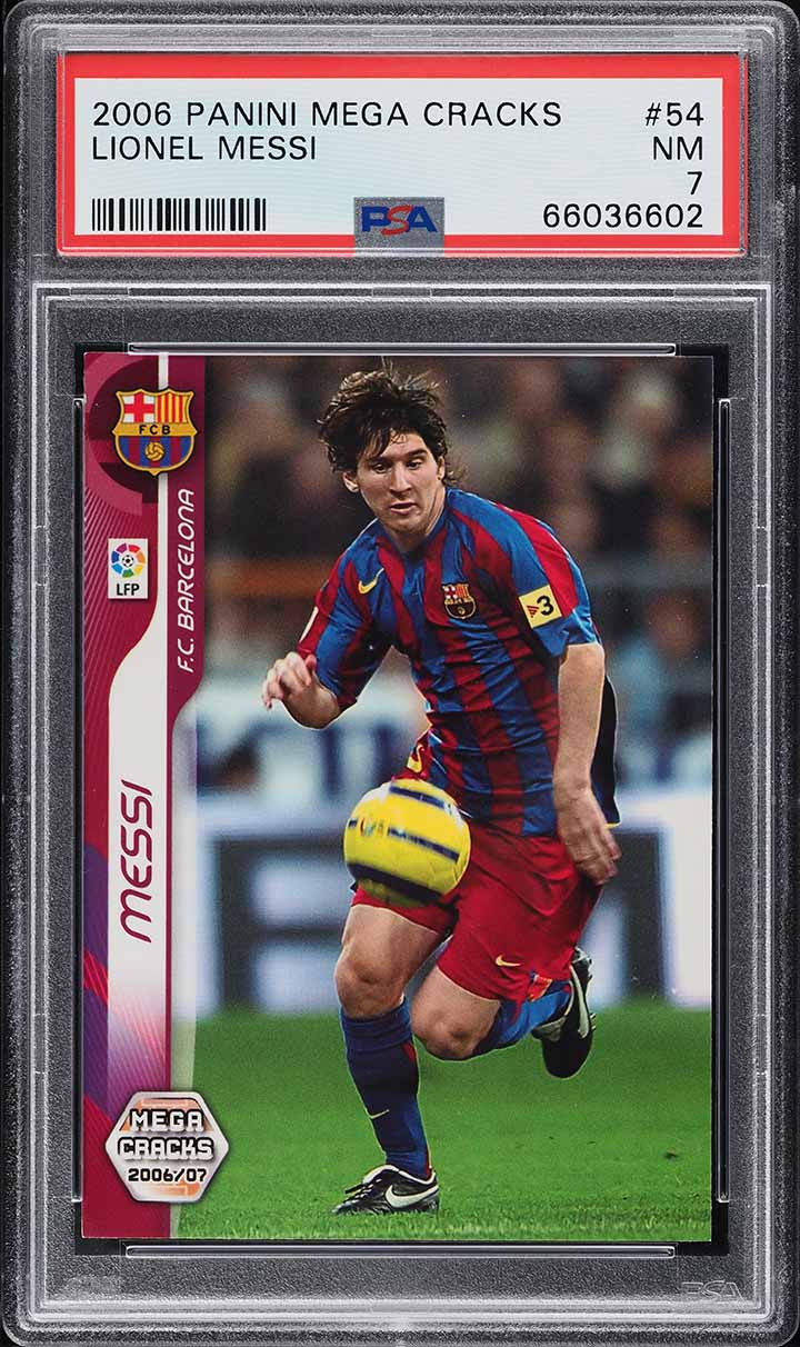 2007 Panini Mega Cracks Lionel Messi #69 PSA 8 NM-MT on