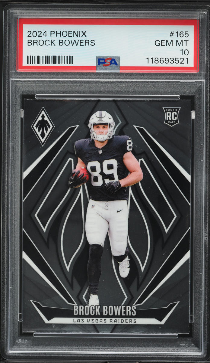 2024 Panini Phoenix Brock Bowers ROOKIE #165 PSA 10 GEM MINT