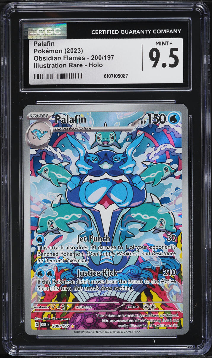 2023 Pokemon Scarlet & Violet Obsidian Flames IR Palafin #200 CGC 9.5 MINT+