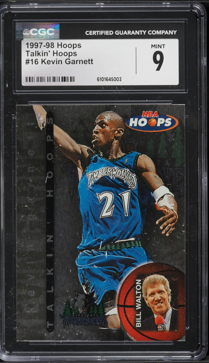 1997 Hoops Talkin' Hoops Kevin Garnett #16 CGC 9 MINT