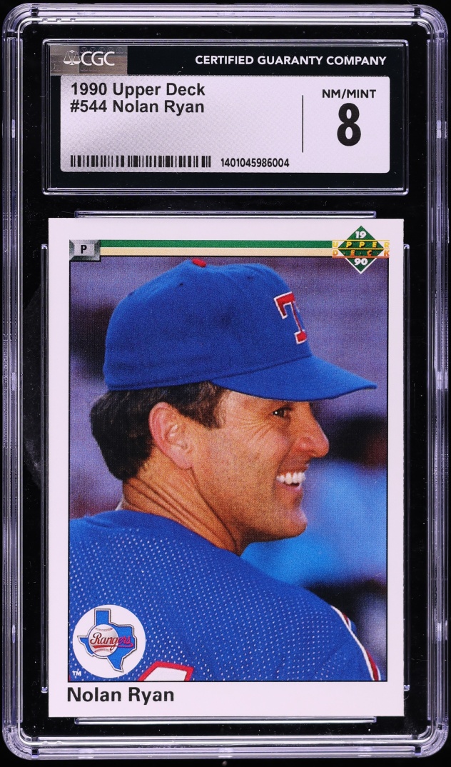 1990 Upper Deck Nolan Ryan #544 CGC 8 NM-MT