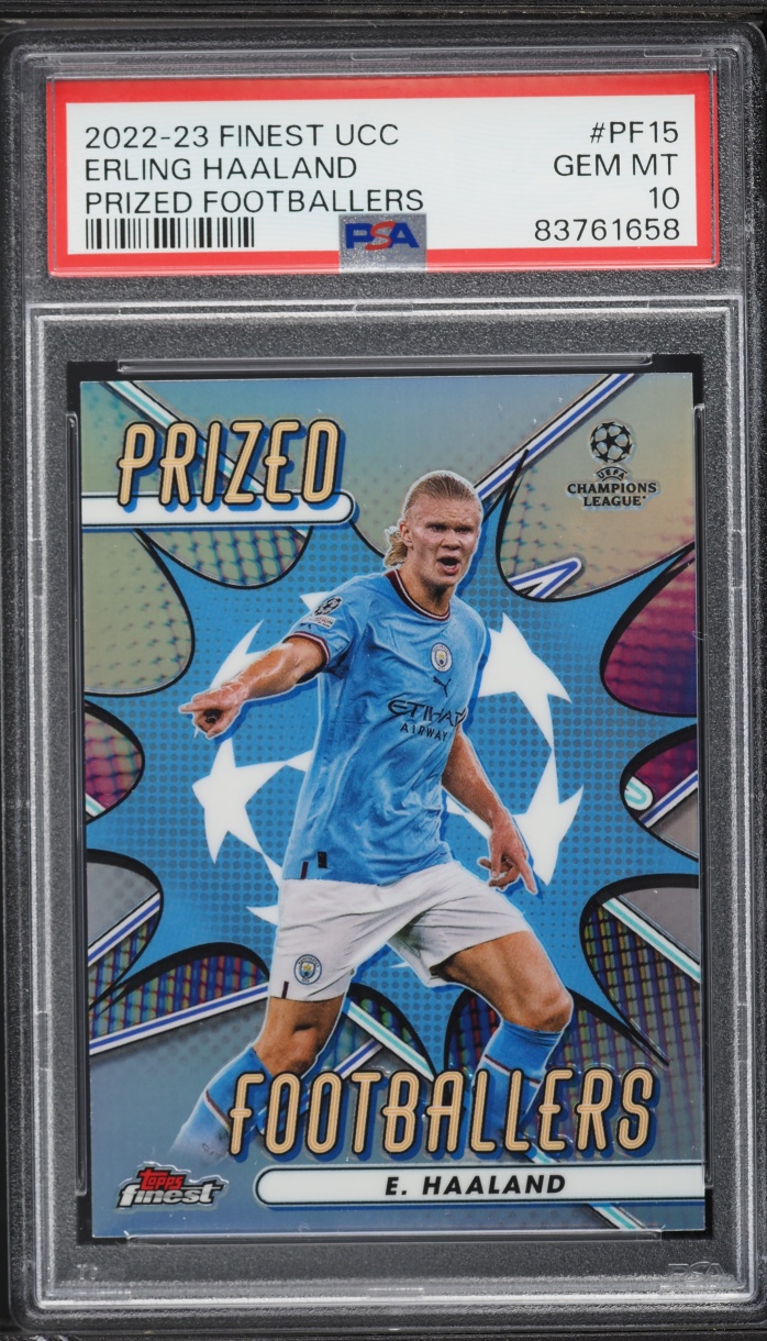 2022 Finest UEFA Club Competitions Prized Footballers Erling Haaland #PF15 PSA 10 GEM MINT