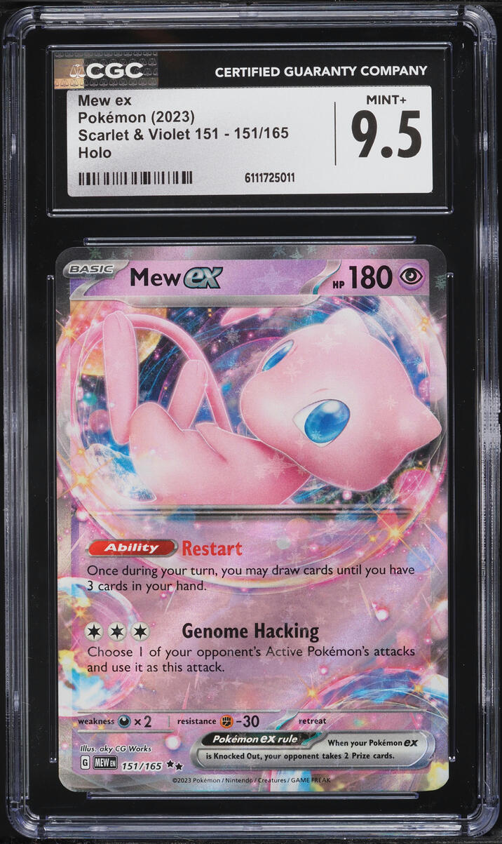 2023 Pokemon Scarlet & Violet 151 Holo Mew ex #151 CGC 9.5 MINT+