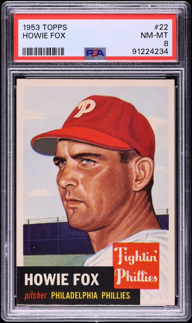 1953 Topps Howie Fox #22 PSA 8 NM-MT