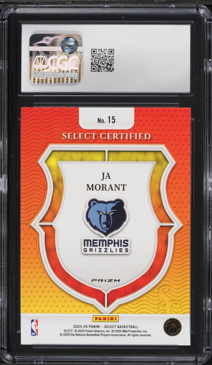 2024 Select Certified Silver Ja Morant #15 CGC 9 MINT