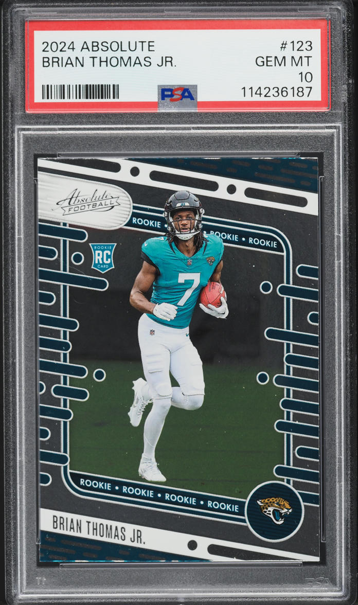 2024 Absolute Football Brian Thomas Jr. ROOKIE #123 PSA 10 GEM MINT