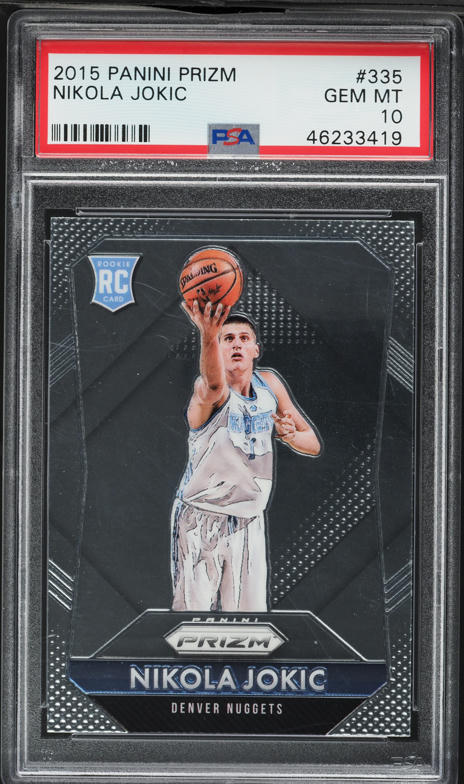 2021 Select Courtside Zebra Prizm Nikola Jokic #211 PSA 10