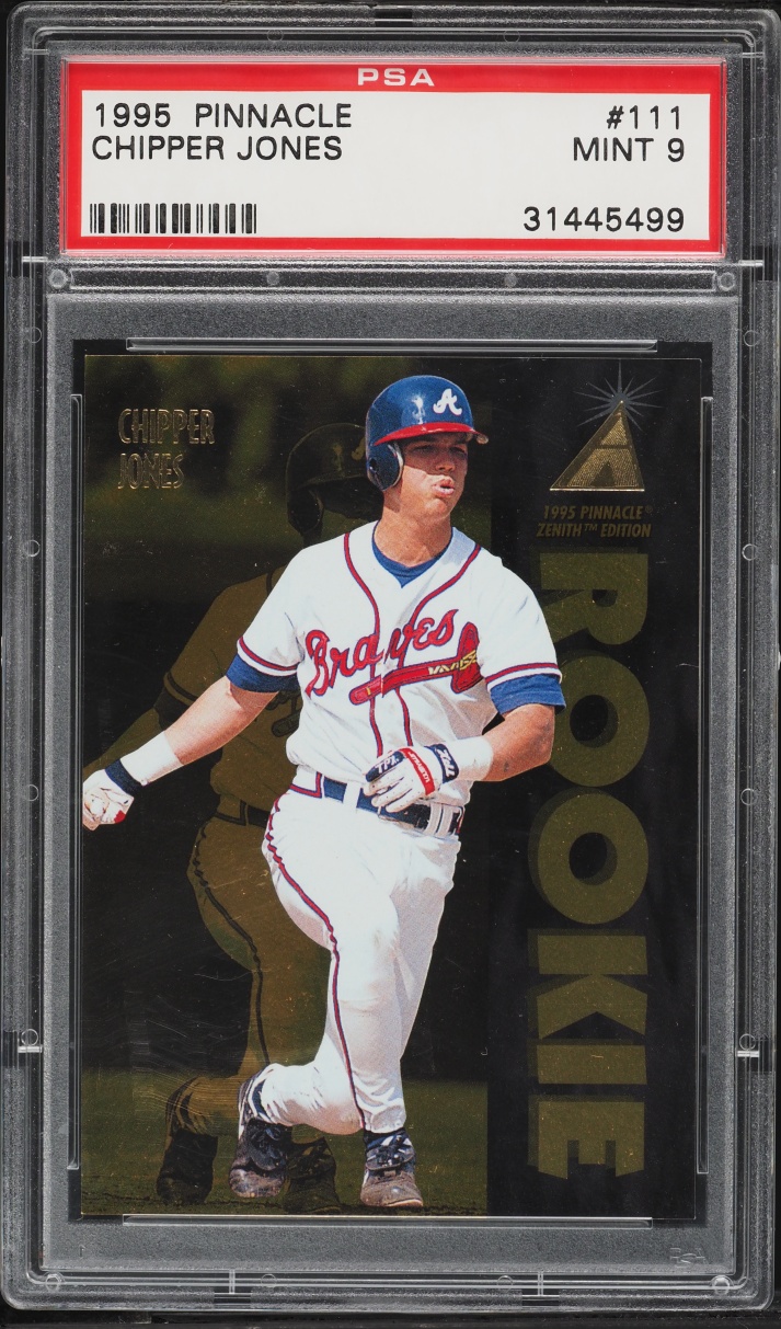 1995 Pinnacle Chipper Jones ROOKIE #111 PSA 9 MINT