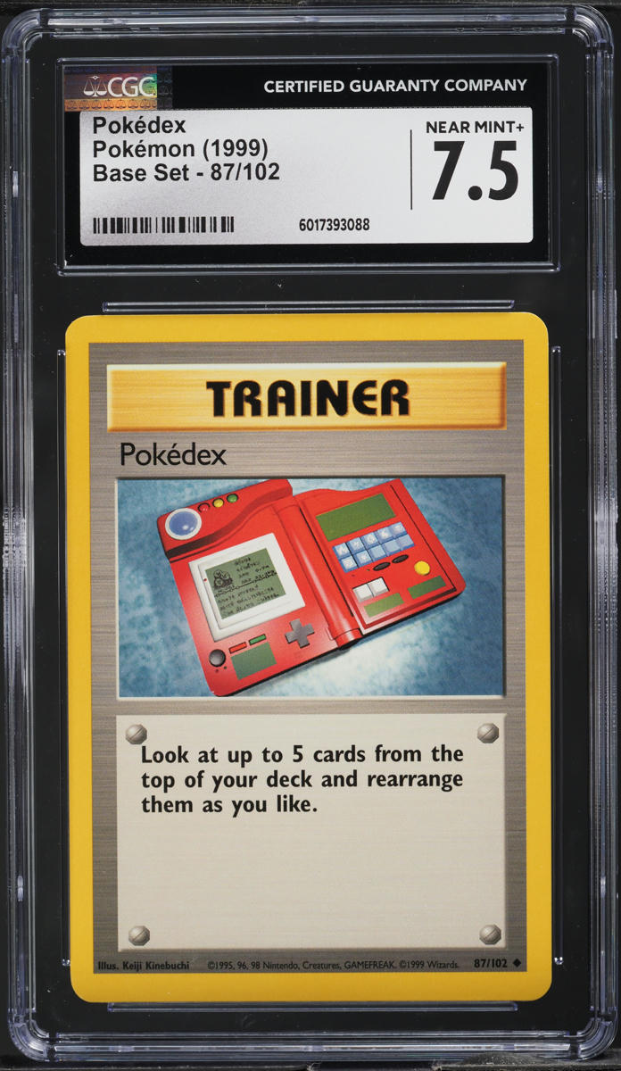 1999 Pokemon Base Set Pokedex #87 CGC 7.5 NRMT+