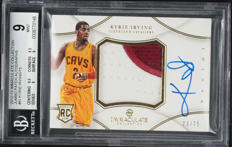 2012 Immaculate Collection Kyrie Irving ROOKIE PATCH AUTO /75 #PP