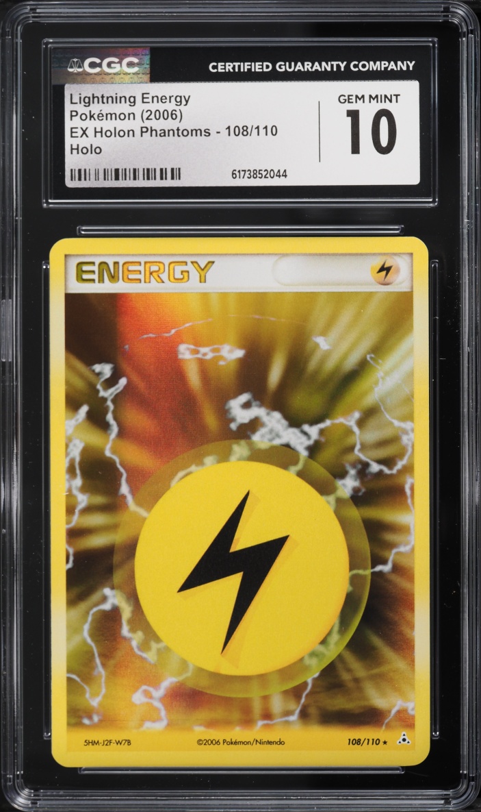 2006 Pokemon EX Holon Phantoms Holo Lightning Energy #108 CGC 10 GEM MINT