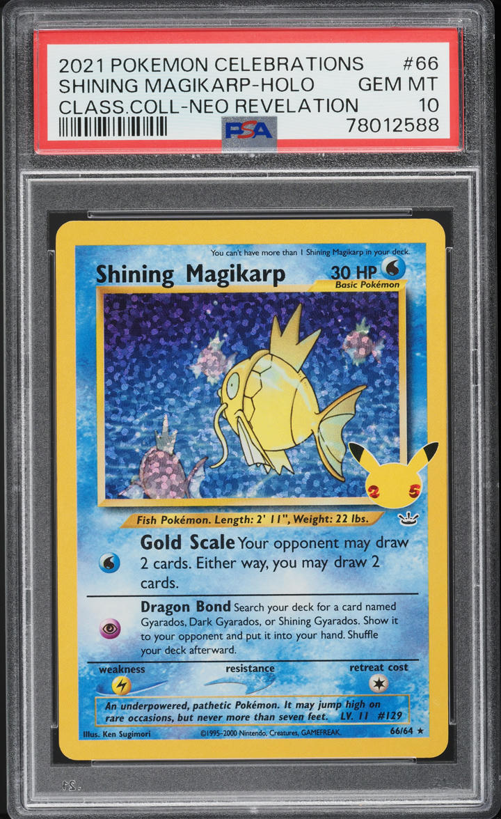 2021 Pokemon Japanese SWSH 25th Anniversary Holo Shining Magikarp