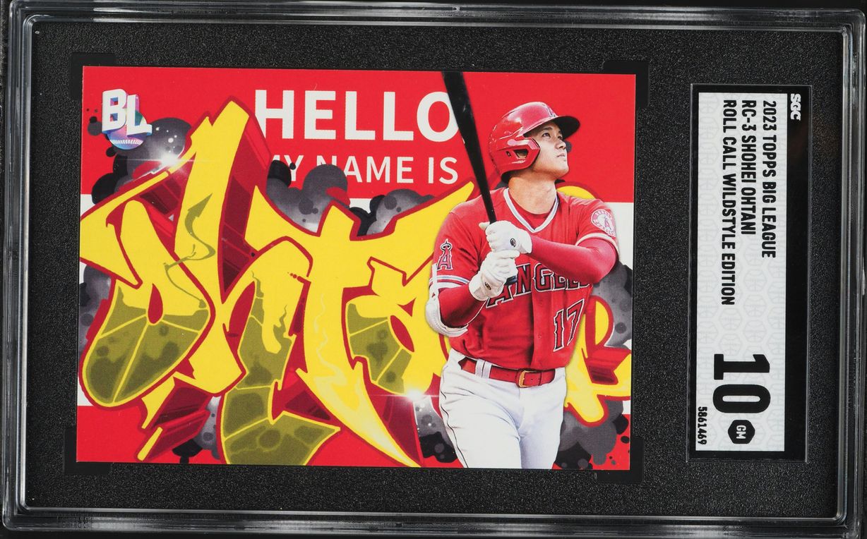 2023 Topps Big League Roll Call Wildstyle Edition Shohei Ohtani #RC-3 SGC 10 GEM MINT